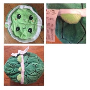 Teeturtle Reversible Turtle Plush – Green / Happy Face